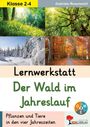 Klasse 2-4. Lernwerkstatt: Der Wald im Jahreslauf. Pflanzen und Tiere in den vier Jahreszeiten.