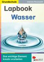 „Grundschule Lapbook Wasser. Das wichtige Element kreativ erarbeiten.“ Wassertropfen mit Erde im Hintergrund.