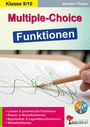 Klasse 9/10, Multiple-Choice Funktionen. Grafische Darstellung von Kurven und einem Bleistift.