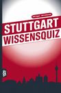 "100 Fragen - 400 Antworten", "Stuttgart Wissensquiz", Skyline von Stuttgart als Schattenriss mit Fernsehturm.
