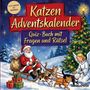 Schlauvento Interactive: Katzen-Adventskalender: Quiz-Buch mit Fragen und Rätsel, Buch