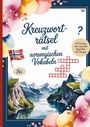 "Kreuzworträtsel mit norwegischen Vokabeln" steht auf einem Cover mit Landschaft und norwegischer Flagge.