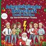 "Adventskalender Rätselheft Duell-Edition für Versicherungs-Teams." Weihnachtsmann mit Team in festlicher Aufmachung.