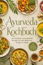 "Text: Ayurveda Kochbuch. Die leckersten ayurvedischen Rezepte für mehr Balance & Energie im Alltag. Essen und Gewürze.“