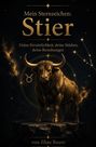 Schrift: "Mein Sternzeichen: Stier"; "Deine Persönlichkeit, deine Stärken, deine Beziehungen"; "von Elias Baum". Illustration eines Stiers.