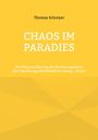 Buchtitel: "Chaos im Paradies", gelber Hintergrund, Name oben: Thomas Schreyer, Text über Beziehungsproblemlösungen.