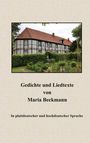 Maria Beckmann: Gedichte und Liedtexte von Maria Beckmann, Buch