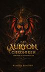 "Die Auryon Chroniken: Erbe der Schattenseelen I, Ramona Romeiko." Ein roter, drachenähnlicher Humanoid mit Flügeln.