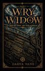 „Wry Widow und das Holz, das sich erinnerte“, Band 3 von Darya Vane. Dunkles Schiffsdeck und Seile, stürmischer Himmel.