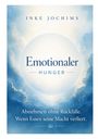 Buchtitel "Emotionaler Hunger" von Inke Jochims. Hintergrund zeigt blaue Wolken und sanfte, helle Verläufe.