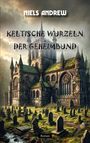 "Niels Andrew. Keltische Wurzeln der Geheimbund. Roman." Eine imposante gotische Kathedrale, von einem Friedhof umgeben.