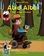 Text: "Katrin Bühring, Abie Alba, Der Junge Ottokar, Illustrationen von Lisa Sauerborn". Illustration eines Jungen im Rollstuhl mit einer Karte im Wald.