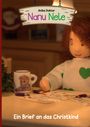 „Anika Doktor, Nanu Nele, Ein Brief an das Christkind“. Illustration: Puppe schreibt Brief, Teddy-Tasse neben ihr.