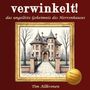 "verwinkelt! das ungelöste Geheimnis des Herrenhauses" von Tim Allkronen. Darstellung eines Herrenhauses in einem goldenen Rahmen.