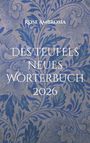 ROSE AMBROSIA DESTEUFELS NEUES WÖRTERBUCH 2026. Der Hintergrund zeigt blaue, florale Muster auf grauem Grund.