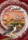 Text: "Helga R. Müller, Zadak, der magische Wanderfalke, Die Zuckerbäckerin aus Passau, Band 2." Illustration mit Stadt und Wanderfalke.
