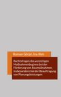 Orange und braune Rechtecke, Text: "Roman Götze, Ina Illek" und Thema zu Rechtsfragen bei Baumaßnahmen.