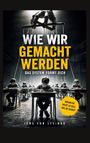 Text: "Wie wir gemacht werden. Das System formt dich. Warum du nicht so bist, wie du denkst. Jens von Steinau." Illustration: Eine große Hand hält Marionettenschnüre, darunter Kinder an Schulbänken.