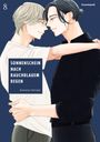 „SONNENSCHEIN NACH RAUCHBLAUEM REGEN“, Kamome Hamada. Zwei Personen umarmen sich sanft, nah aneinander.