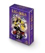 „Ichi the Witch“, Collectors Edition. Illustration mit Figuren in dynamischen Posen auf lila Hintergrund.