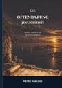 Text: "DIE OFFENBARUNG JESU CHRISTI. Biblische, historische und sprachliche Auslegung. PIETRO MANCUSO."  
Abendliche Küstenlandschaft mit Olivenbaum.