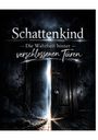 „Schattenkind – Die Wahrheit hinter verschlossenen Türen“. Dunkle Tür, Ketten, Lichtstrahl, unheimlich, geheimnisvoll.