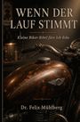 „WENN DER LAUF STIMMT. Kleine Biker-Bibel fürs Ich-Bike. Dr. Felix Mühlberg.“ Im Hintergrund ein Motorradtank und Lenker.
