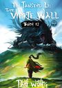 Text: "Ein Tausend Li: Der Vierte Wall. Buch 12. Tao Wong." Ein Krieger mit Schwert steht vor einem riesigen, brüllenden Tier.
