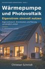 Titel: "Wärmepumpe und Photovoltaik". Untertitel: "Eigenstrom sinnvoll nutzen". 

Haus mit Solaranlage im Abendlicht.