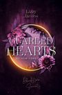 Ein Kreis mit Blüten umgeben. Oben steht "Lizzy Jacobs", in der Mitte "GUARDED HEARTS OF NEW YORK", unten "Blackstone Security".