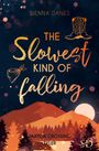 "Sienna Danes: The Slowest Kind of Falling. Paxton Crossing Tyler. Illustration mit Sonnenuntergang, Bergen, Bäumen."