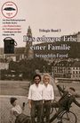 Logo mit Texten: „Das schwere Erbe einer Familie, Trilogie Band 3, Serageldin Fayed, Radio Kairo, Oktober 1996.“ Darunter lächelnde Männer und alte Fotos.