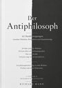 Text „Der Antiphilosoph: 62 Denkbewegungen. Ein Weg zu Klarheit, Freiheit, Erkenntnis. Richard Mann.“ Schwarze-weiße Hälfte.