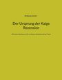 Text: "Wolfgang Schütte, Der Ursprung der Kaige Rezension, Mit einem Nachwort zu Ps.-Aristeas, Aristobul und der Torah." Hintergrund: Gelb.