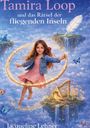 „Tamira Loop und das Rätsel der fliegenden Inseln“ zeigt ein Mädchen in einem magischen Ring über Wolken und Inseln.