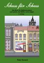 „Schuss für Schuss. Das Buch für Waffenkundige. 2. Auflage.“ Straßenszene mit Bank, Waffenladen und Polizeirevier.