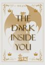 „THE DARK INSIDE YOU“ steht in großen goldenen Buchstaben. Oben „FINE JOSEPH“. Silhouette eines Drachens und Verzierungen.