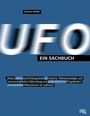 „UFO: Ein Sachbuch“, Autor ist Andreas Müller. Blauer Hintergrund, weiße und schwarze Schrift.