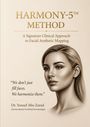 „HARMONY-5™ METHOD“, „A Signature Clinical Approach to Facial Aesthetic Mapping“. Illustration eines Gesichts mit Linien.