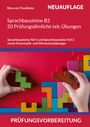 Neuauflage: Sprachbausteine B2, 20 Prüfung ähnliche telc Übungen. Hände halten bunte Tetris-förmige Holzblöcke.