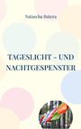 „Tageslicht - und Nachtgespenster“ von Natascha Butera. Bunte Gebetsfahnen vor einem Waldhintergrund.