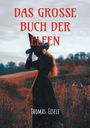 „DAS GROSSE BUCH DER ELFEN, Thomas Eisele.“ Eine Figur in schwarzem Gewand und Hut, steht in einer herbstlichen Landschaft.