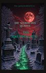 Text: "PIA JANANOWHITCH, DIE STERNE DES LICHTES, DIE RAUHNÄCHTE". Winterlicher Friedhof, grüner Pfad, roter Vollmond.