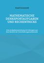 Titel: "Mathematische Denksportaufgaben und Rechentricks". Autor: Ewald Gronewold. Blauer Hintergrund.