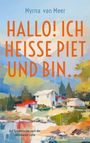 "Halo! Ich heiße Piet und bin...", Text vor einer bunten, abstrakten Landschaft in zarten Pastellfarben.