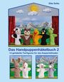 "Das Handpuppenhäkelbuch 2: 14 gehäkelte Tierfiguren für das Kasperletheater." Oben Sonne und Berge, bunte Handpuppen.