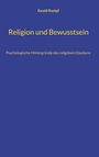 Titel: "Religion und Bewusstsein", Autor: Ewald Rumpf, Untertitel: "Psychologische Hintergründe des religiösen Glaubens", blauer Hintergrund.