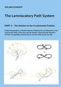 Titel: The Lemniscatory Path System. Oben Graphiken von Schleifen und Kreisen auf hellblauem Hintergrund.