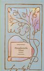 "Herbert Schwarz Paradiesische Verse Illustration Emilia Hodonj" in stilisiertem Baum mit Äpfeln und Schlange.