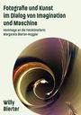 Text: "Fotografie und Kunst im Dialog von Imagination und Maschine. Hommage an die Fotokünstlerin Margareta Bierter-Huggler. Willy Bierter." 

Illustration: Abstraktes, wirbelndes Muster in warmen Farben.